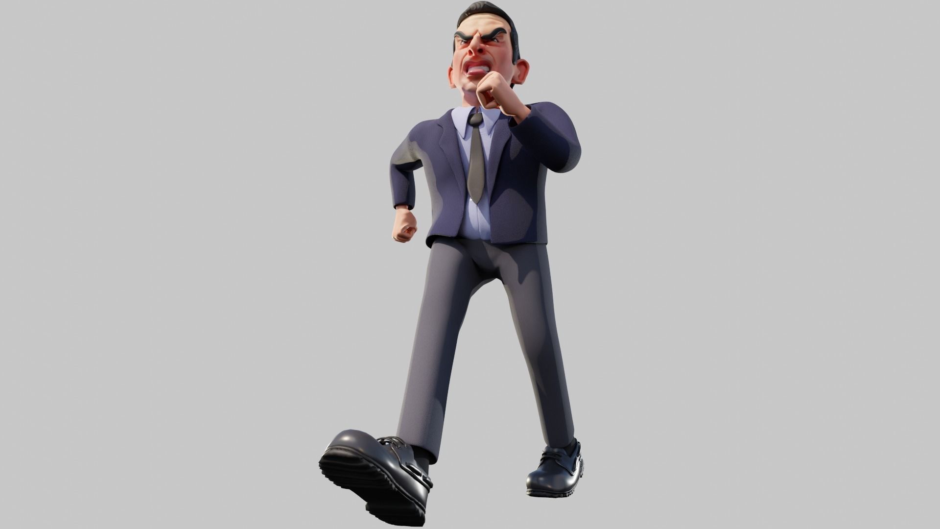 The Office Caricature Rigs  Micheal Dwight Jim and Pam Low-poly 3D model_10
