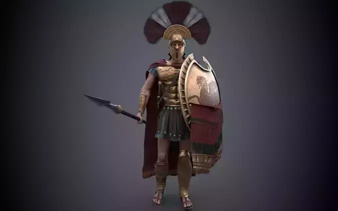 Spartan greek warrior