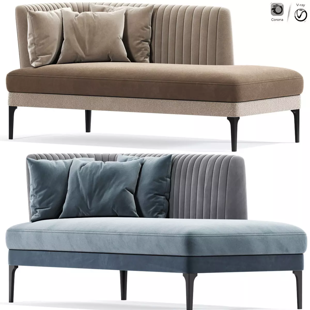 Munia Chaise Lounge 3D model_0