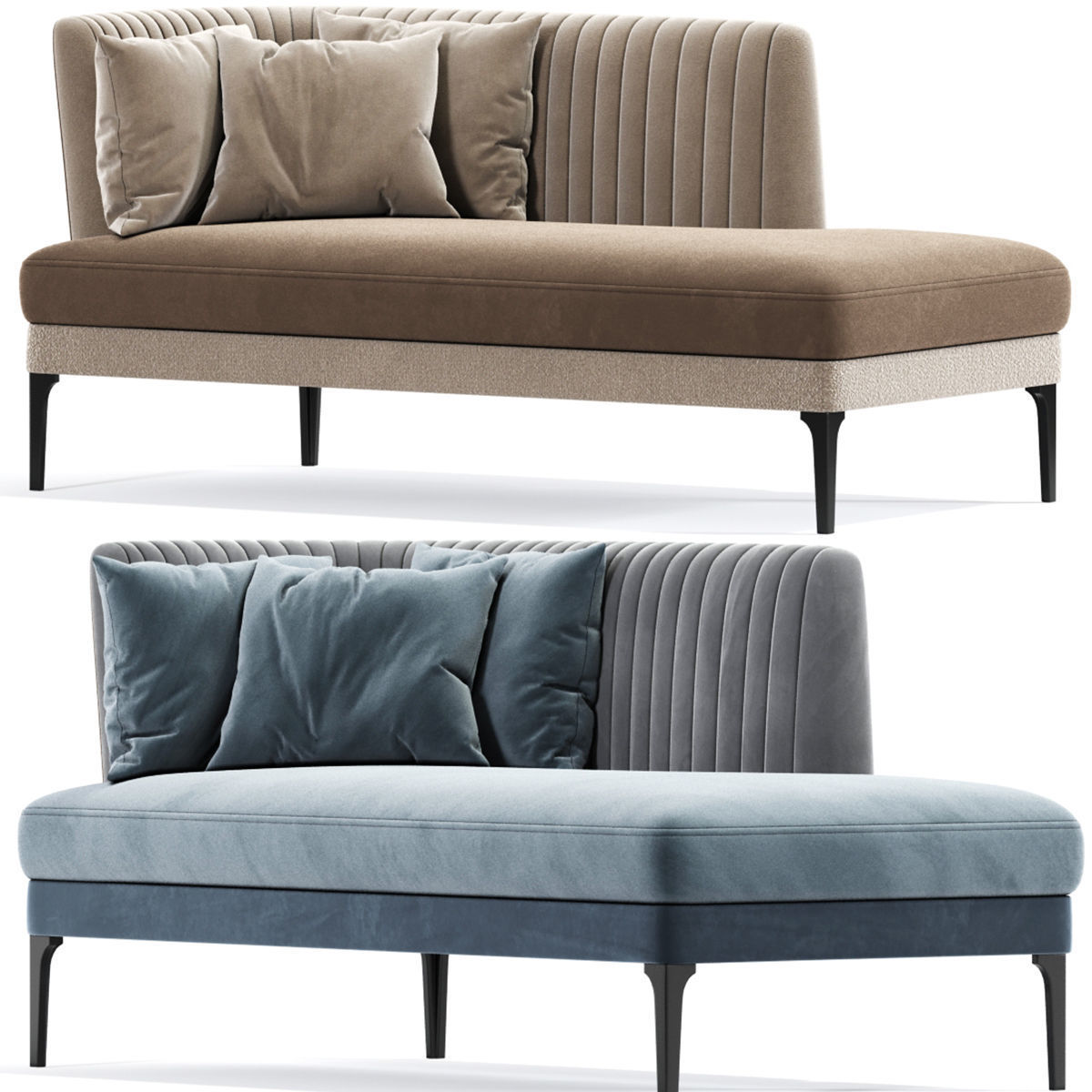 Munia Chaise Lounge 3D model_1