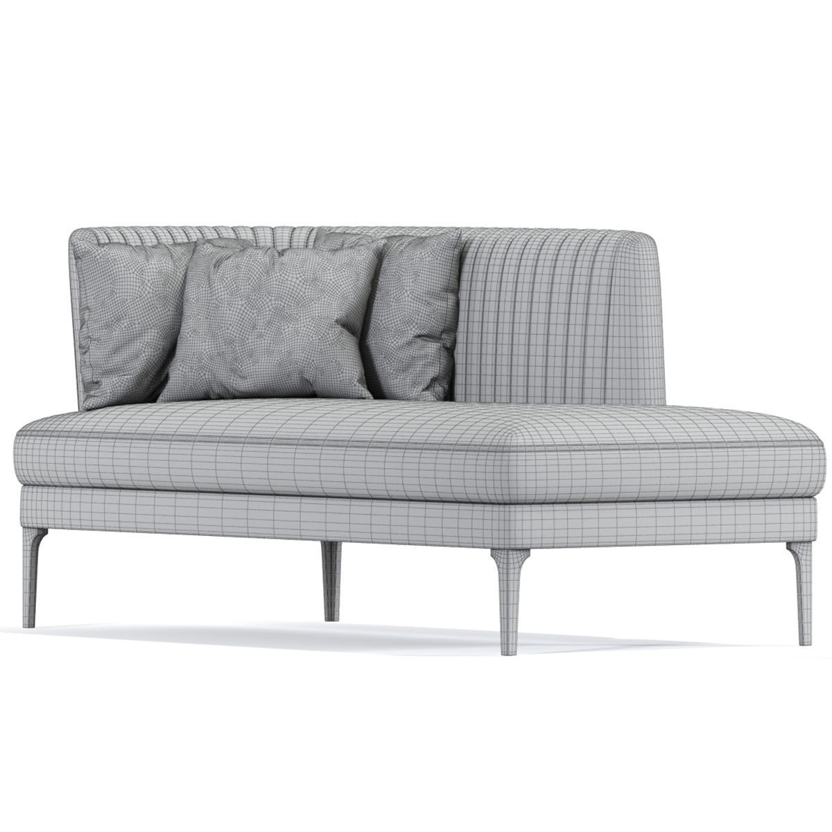 Munia Chaise Lounge 3D model_2