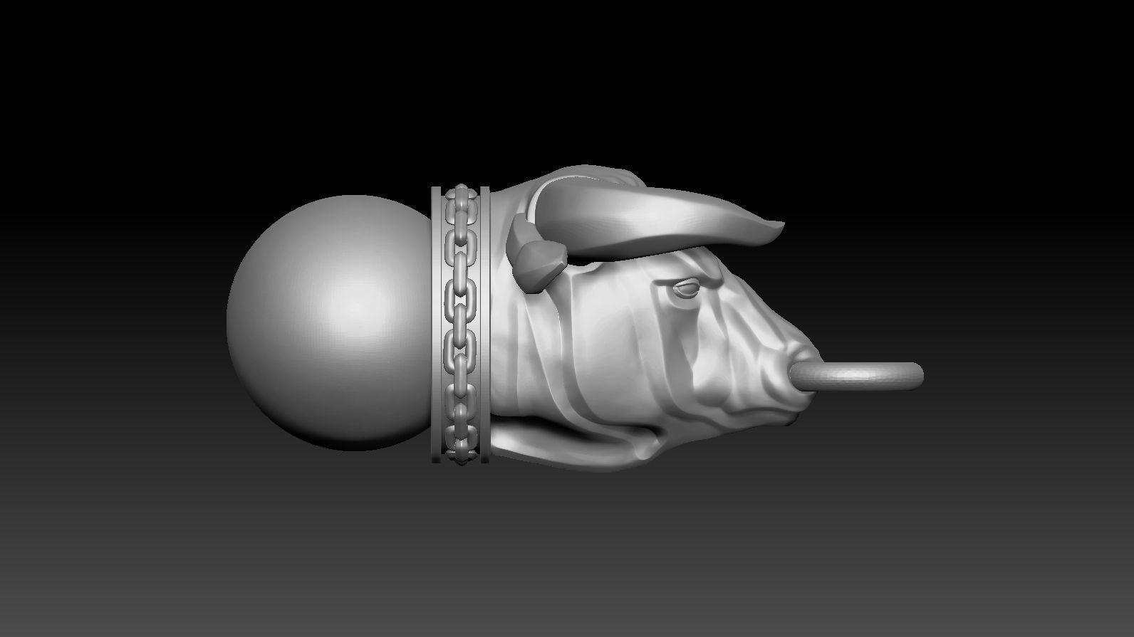 Pendant Taurus 3D print model_5