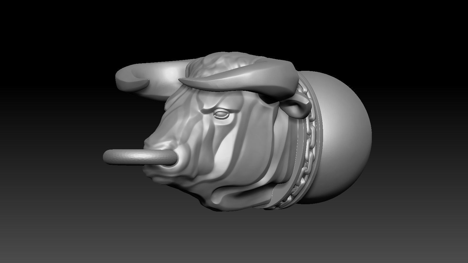 Pendant Taurus 3D print model_12