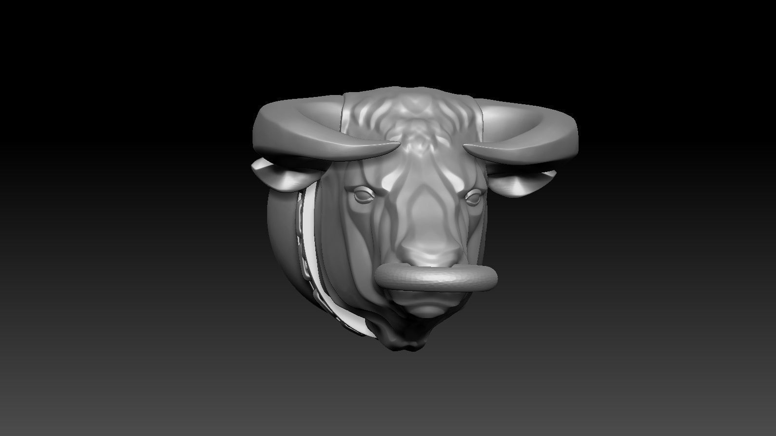 Pendant Taurus 3D print model_9