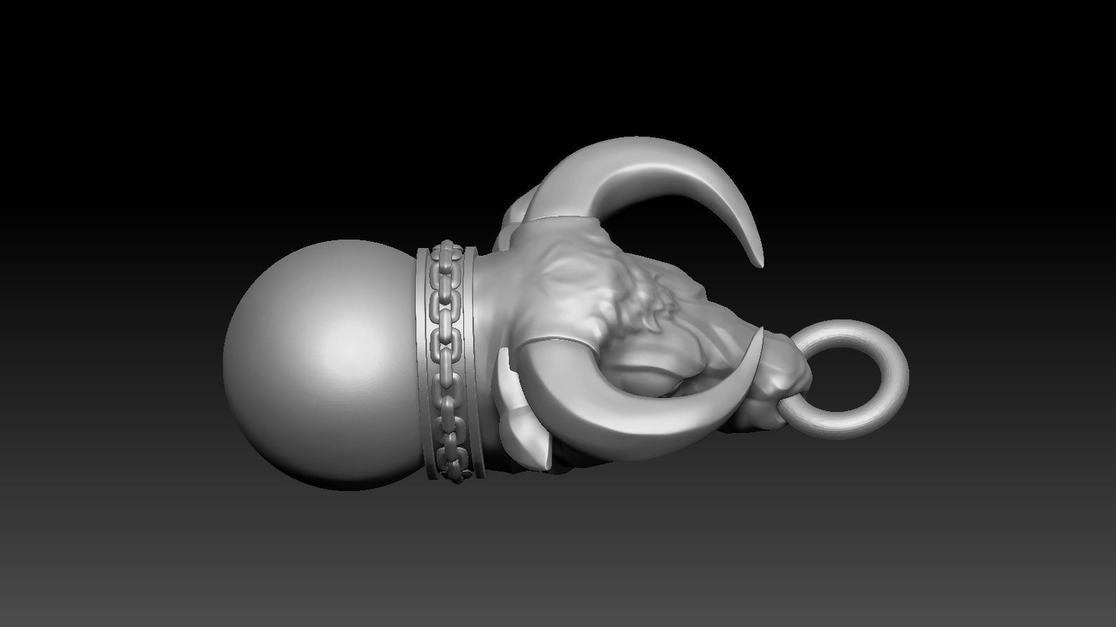 Pendant Taurus 3D print model_21