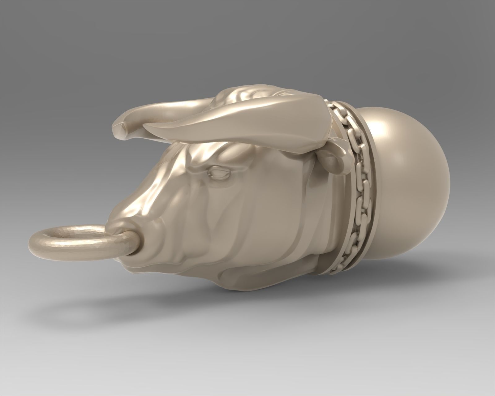 Pendant Taurus 3D print model_2
