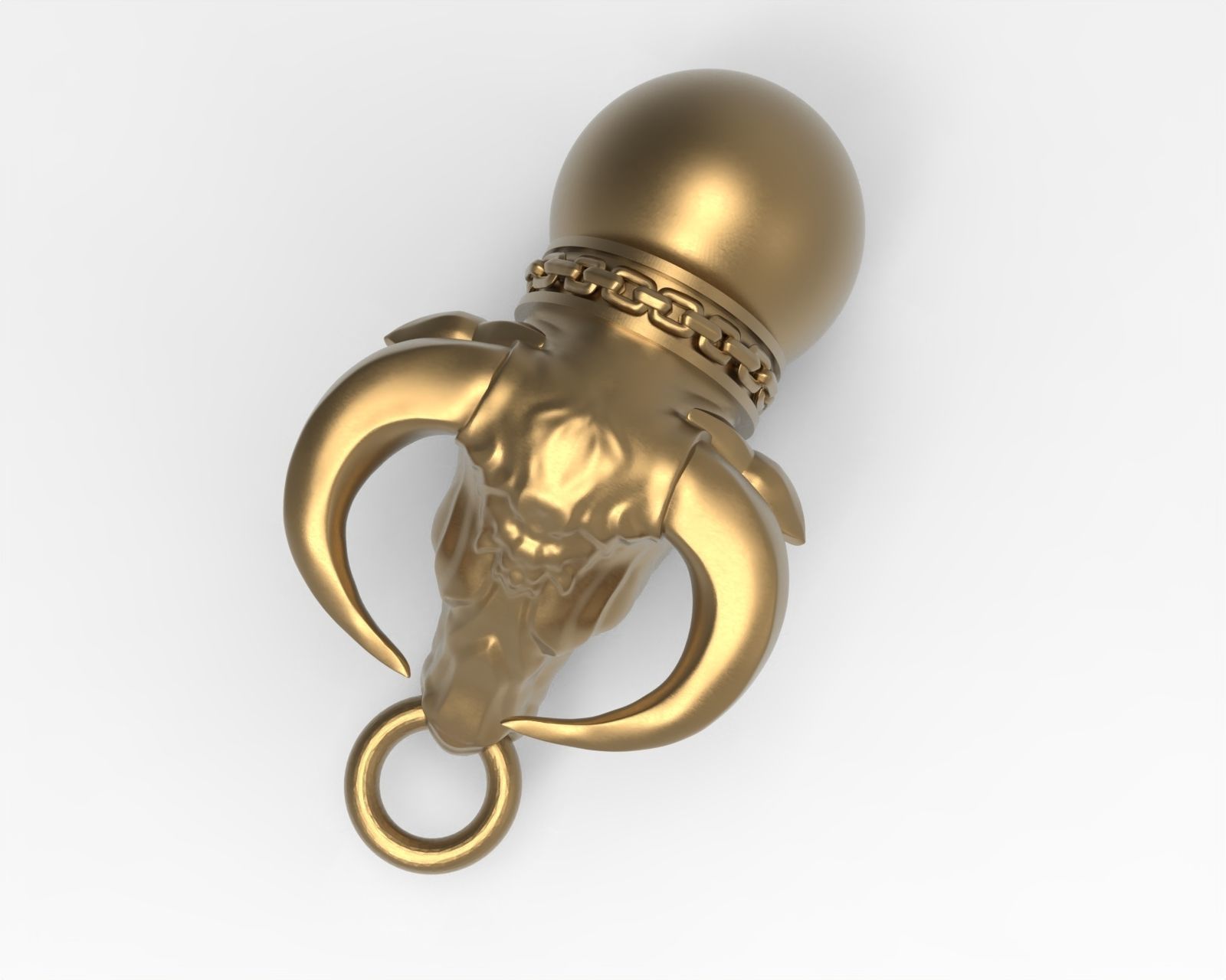 Pendant Taurus 3D print model_4