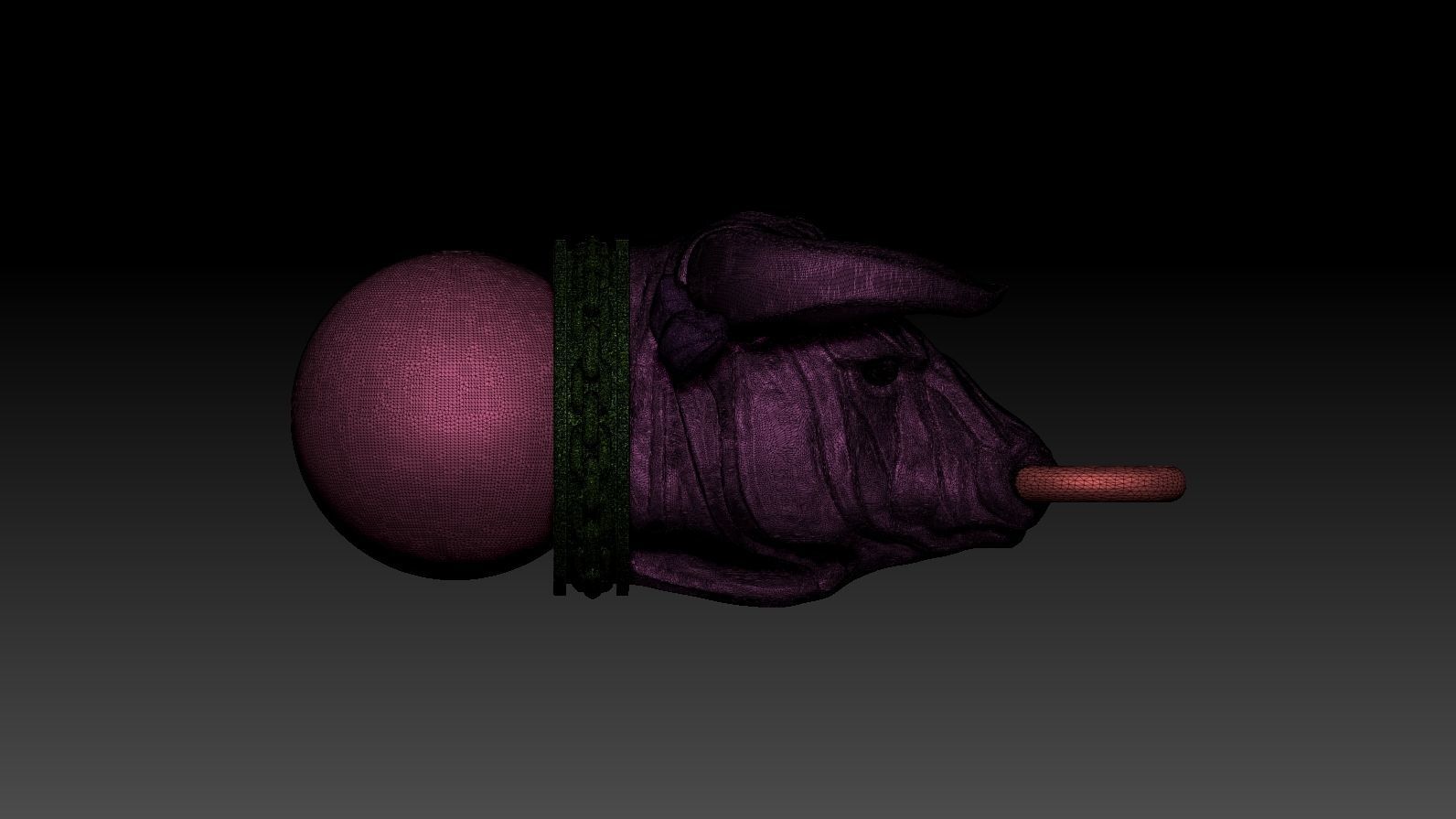 Pendant Taurus 3D print model_28