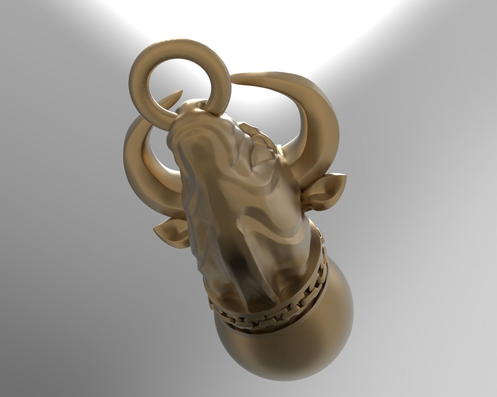 Pendant Taurus 3D print model_30