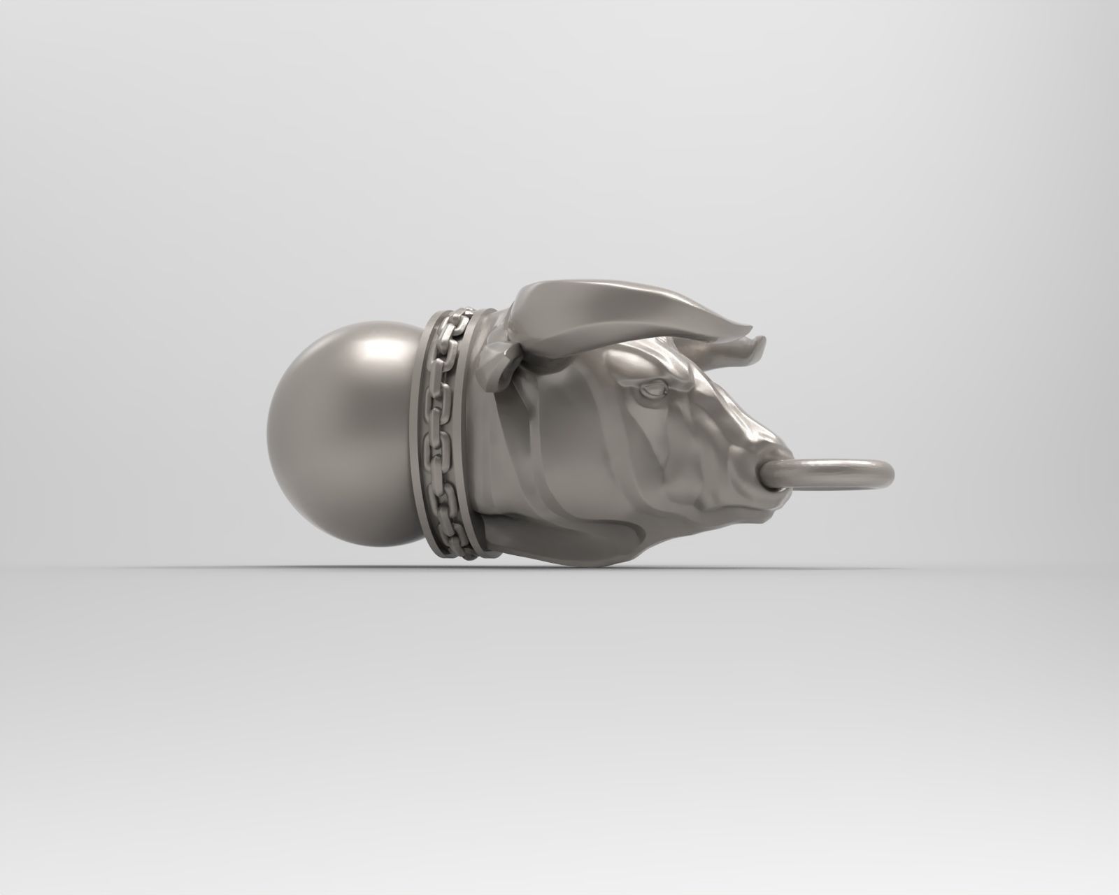 Pendant Taurus 3D print model_3