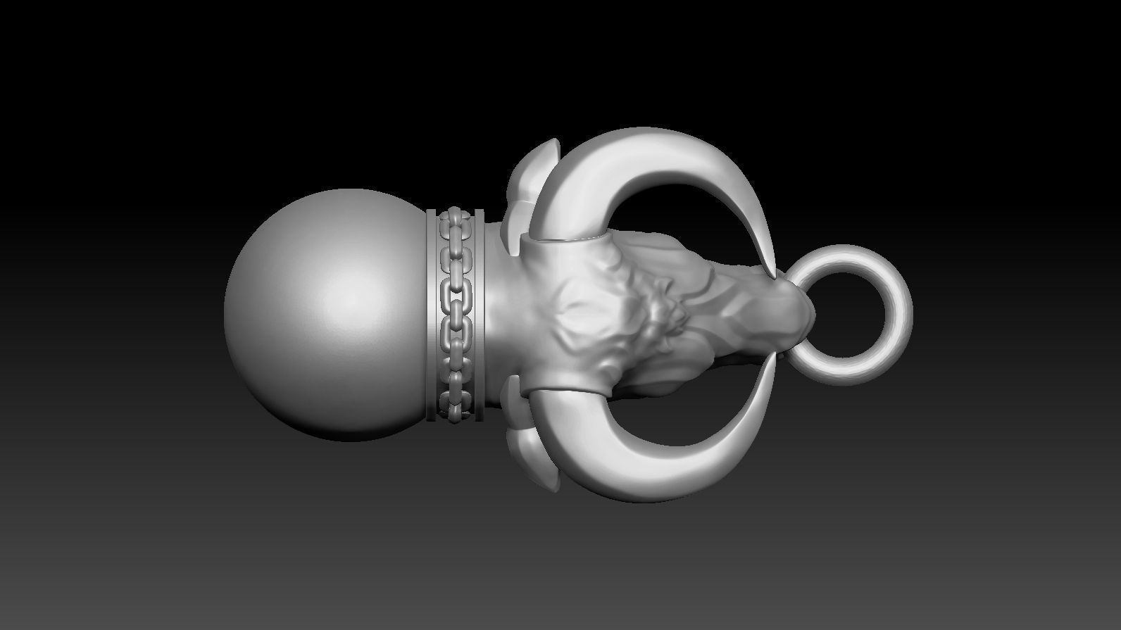 Pendant Taurus 3D print model_23