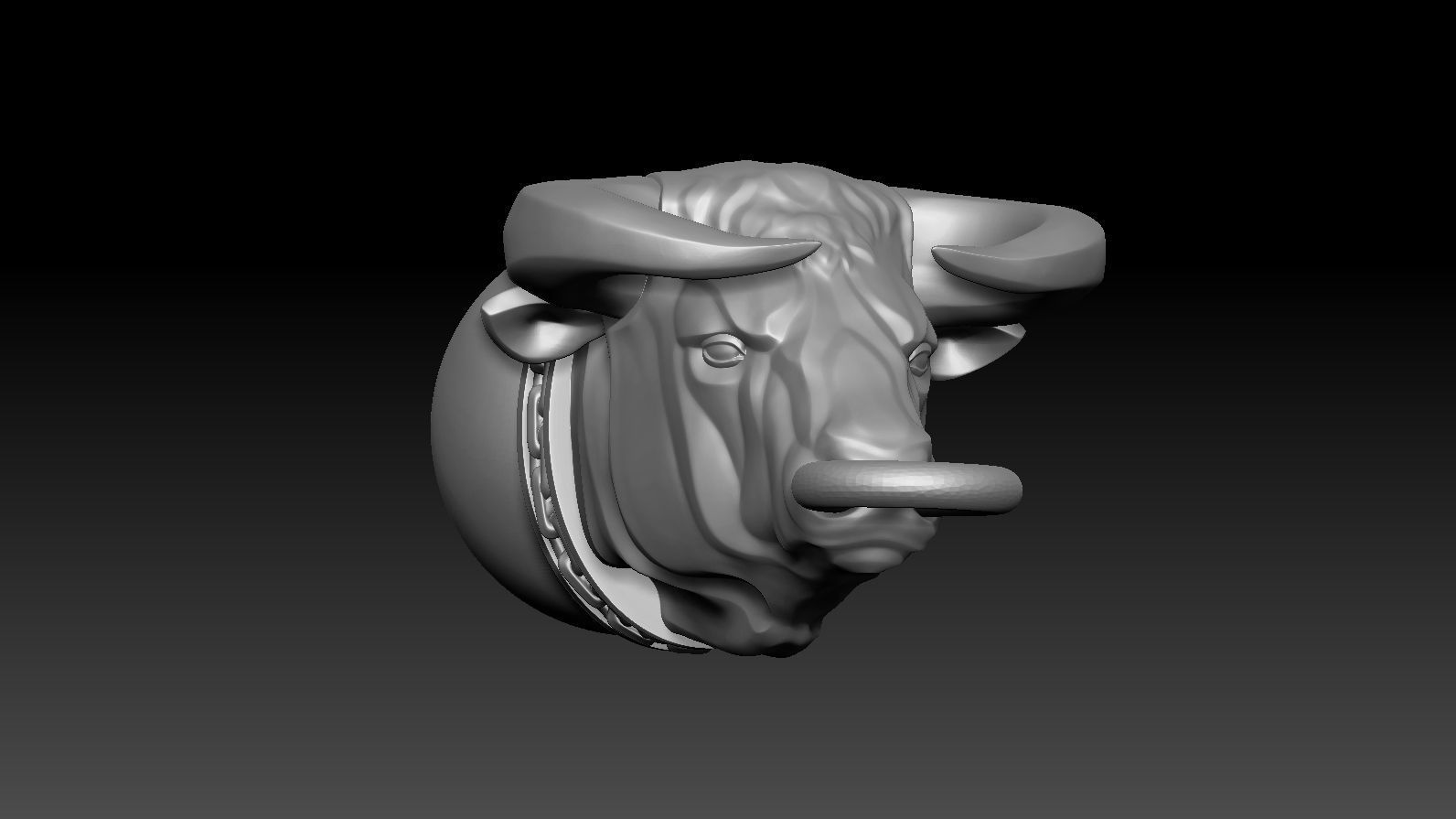Pendant Taurus 3D print model_8