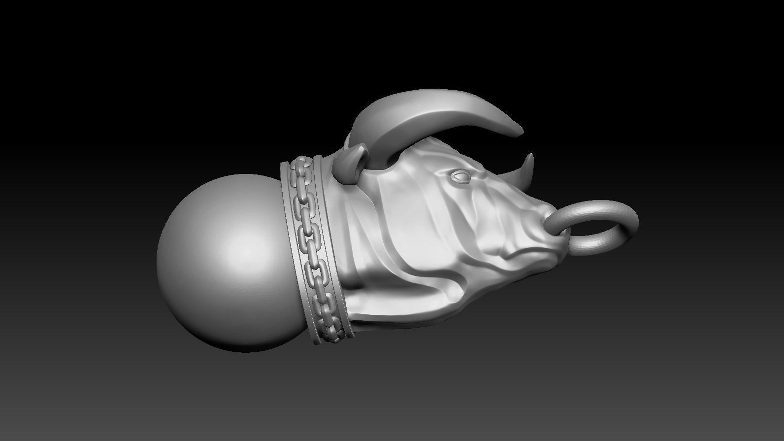 Pendant Taurus 3D print model_22