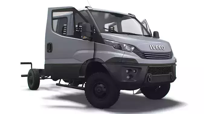 Iveco Daily Doka 4x4 HQ Interior 2017 3D model