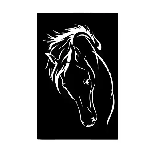 Horse Mural 2D Decor
