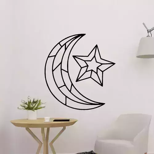 Moon And Star Wall Art