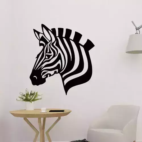 Zebra Head Wall Decor