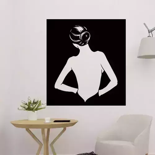 Woman Pano Wall Decor 3D print model