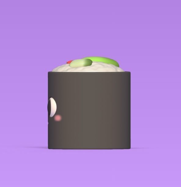 Sushi Roll 3D print model_1