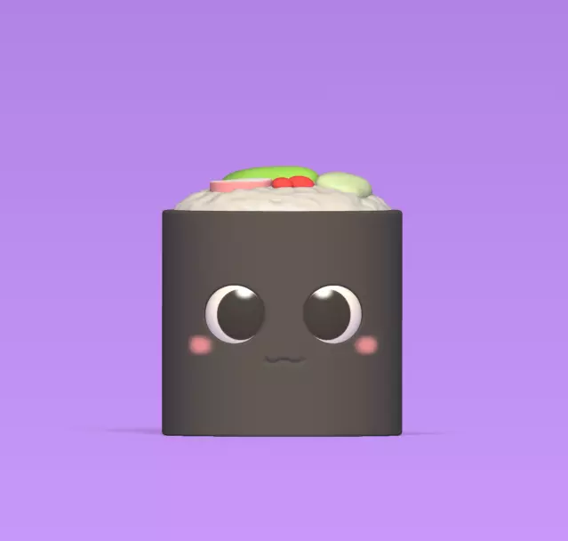 Sushi Roll 3D print model_0