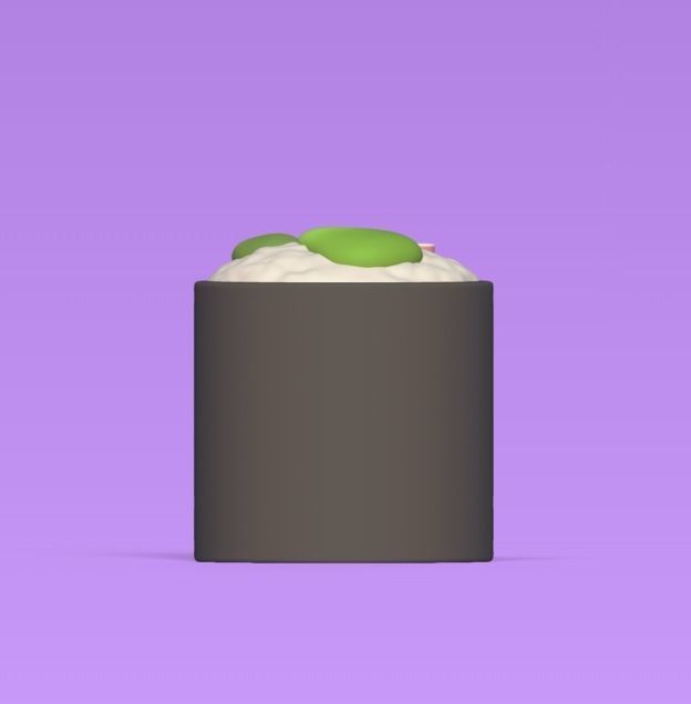 Sushi Roll 3D print model_2