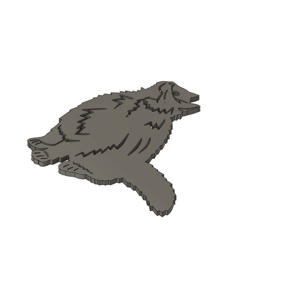 Cat 2D Decor Wall  3D print model_1