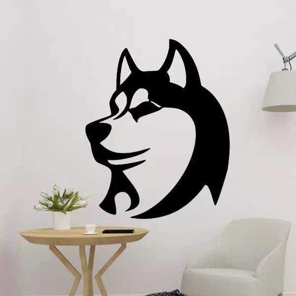 Husky Face Decor 3D print model