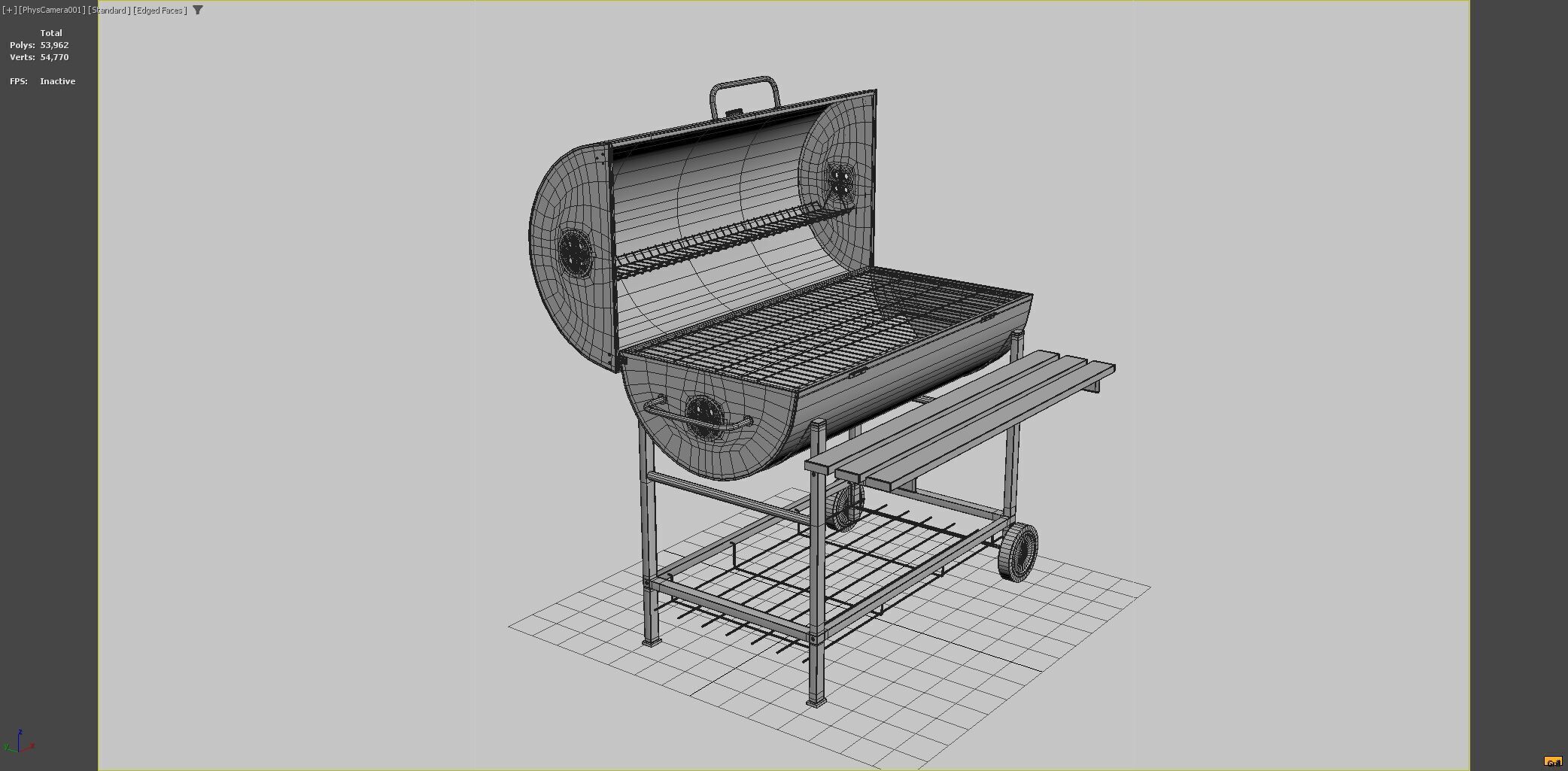 BBQ Grill 3D model_12