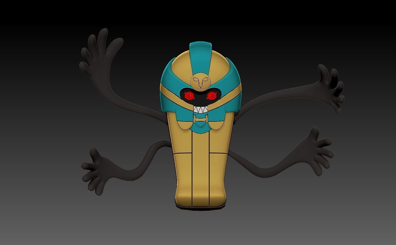 Pokemon Yamask evolution pack 3D print model_4