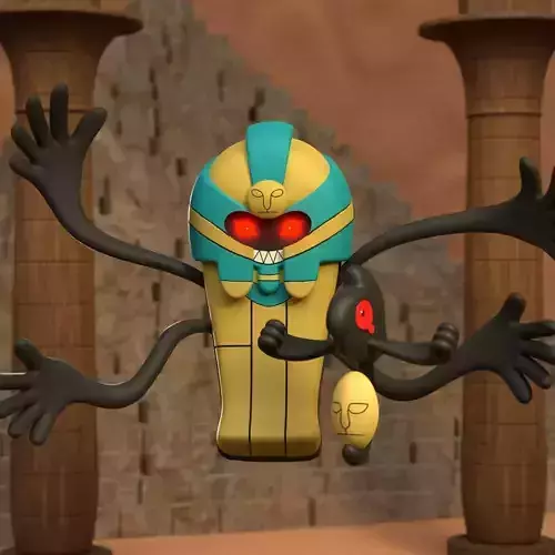 Pokemon Yamask evolution pack 3D print model