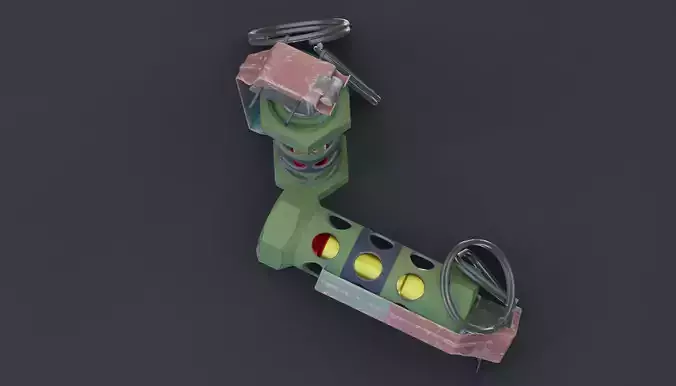 Flashbang M-84 Low-poly 3D model