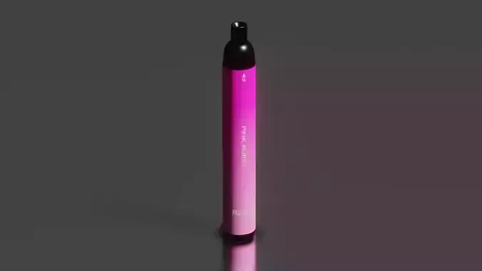 Disposable pen Low-poly 3D model