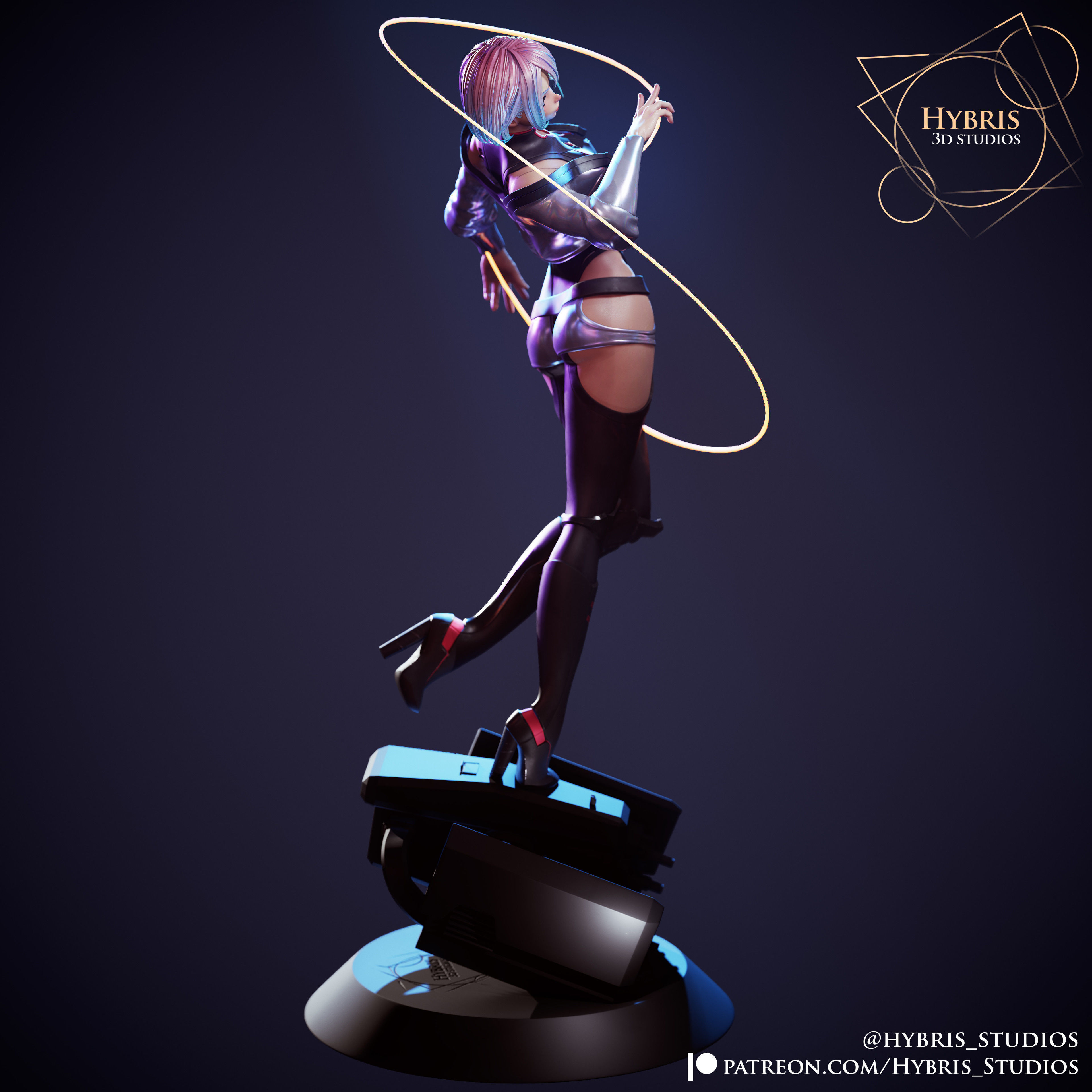 Lucy from Cyberpunk Edgerunners 3D print model_4