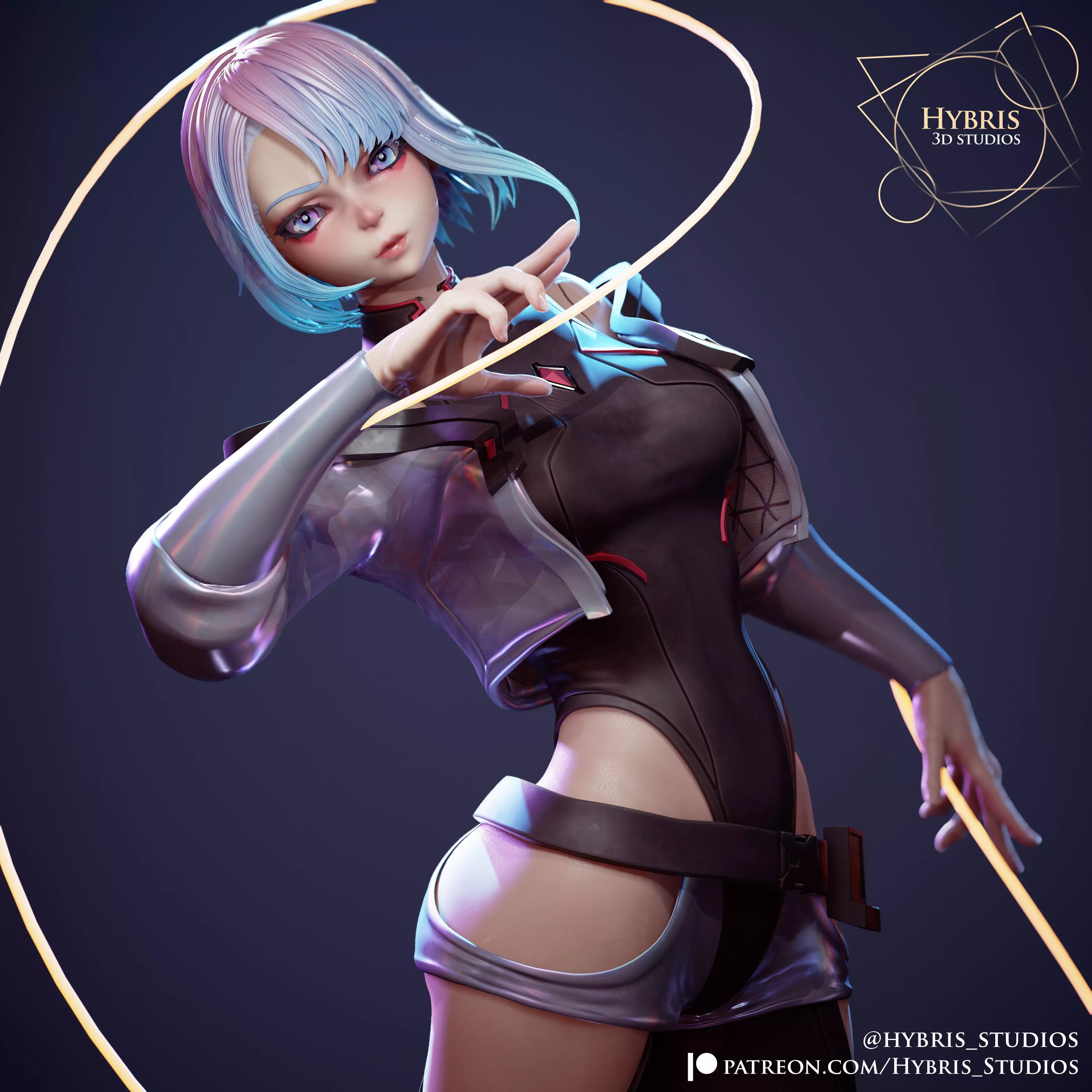 Lucy from Cyberpunk Edgerunners 3D print model_0