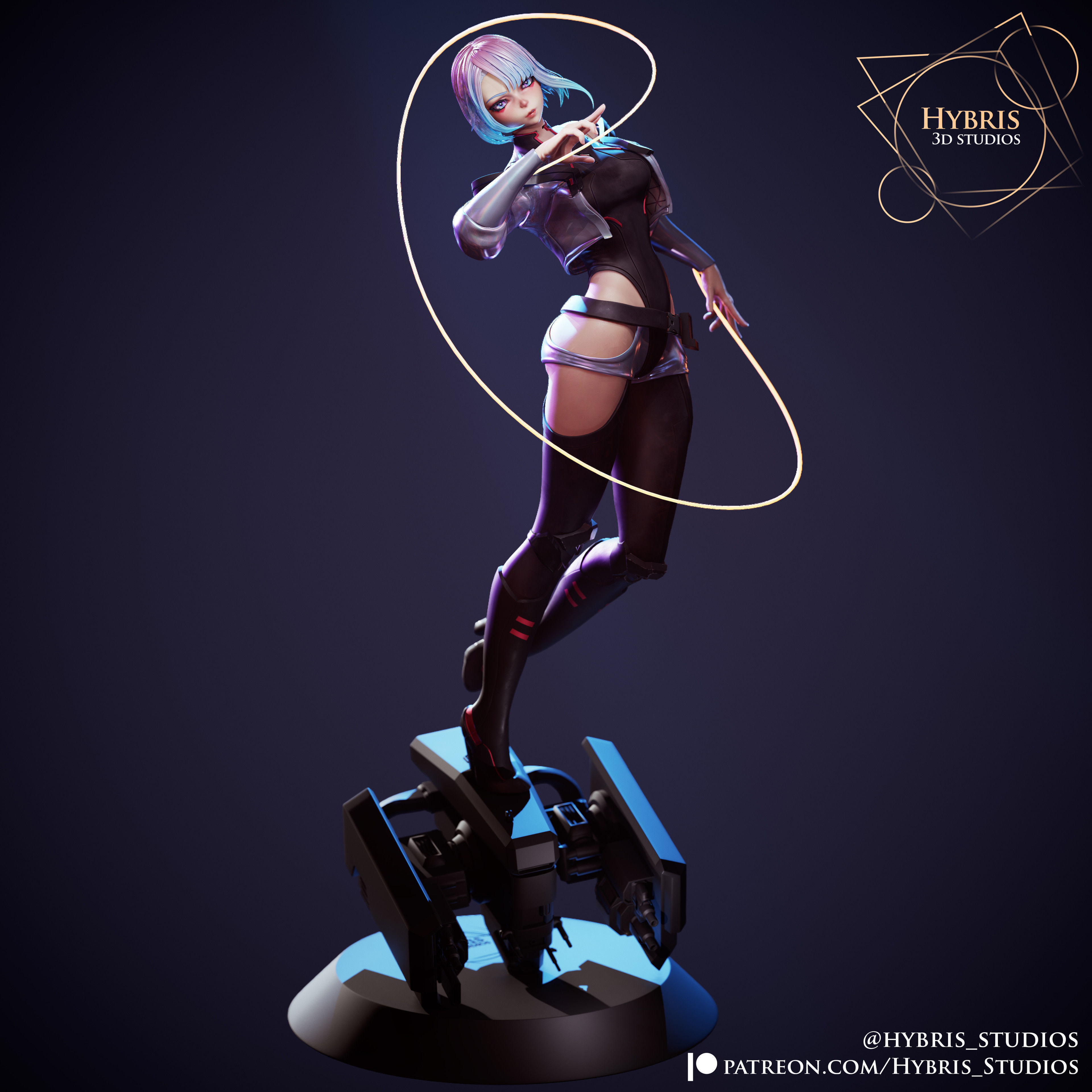 Lucy from Cyberpunk Edgerunners 3D print model_2