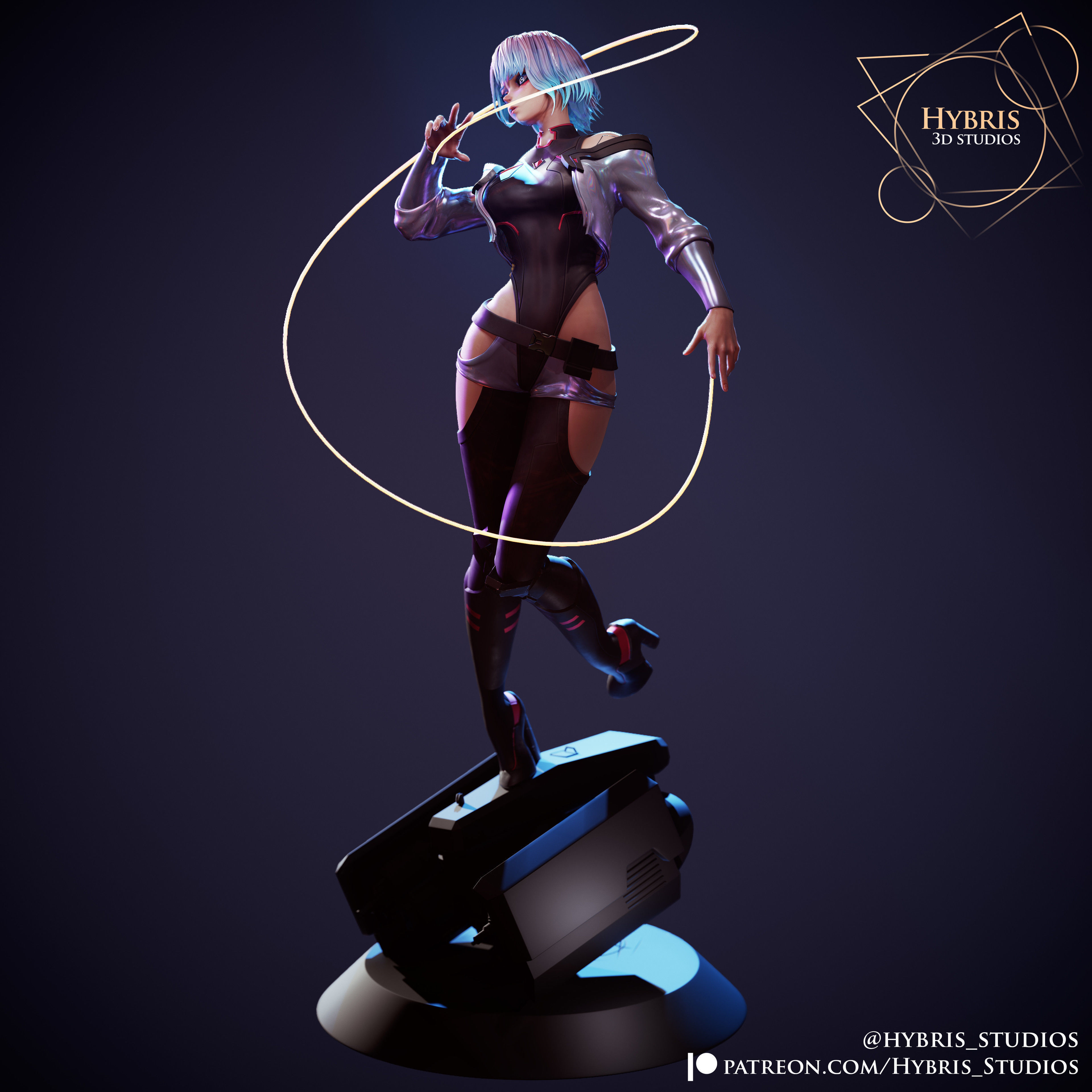 Lucy from Cyberpunk Edgerunners 3D print model_3