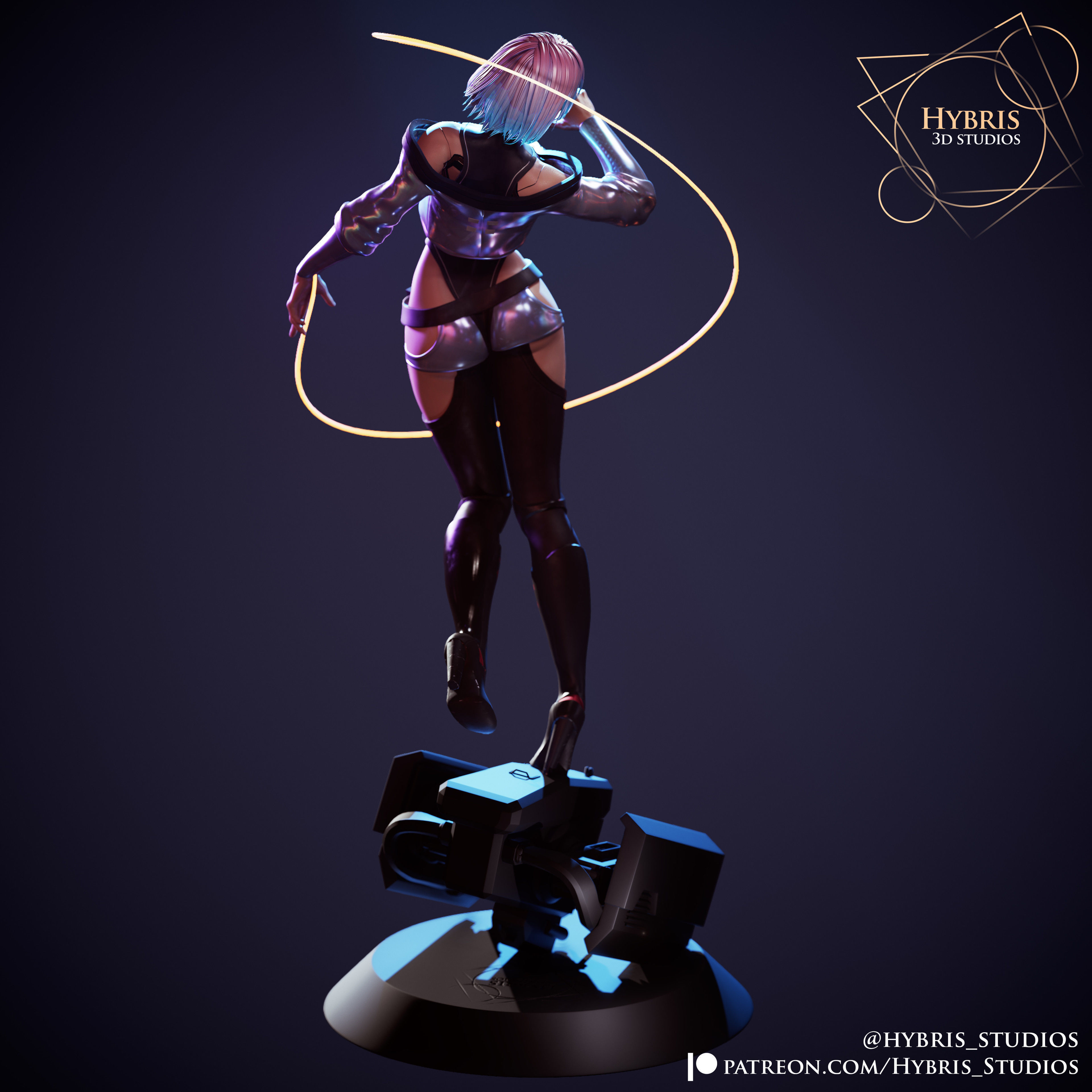Lucy from Cyberpunk Edgerunners 3D print model_1
