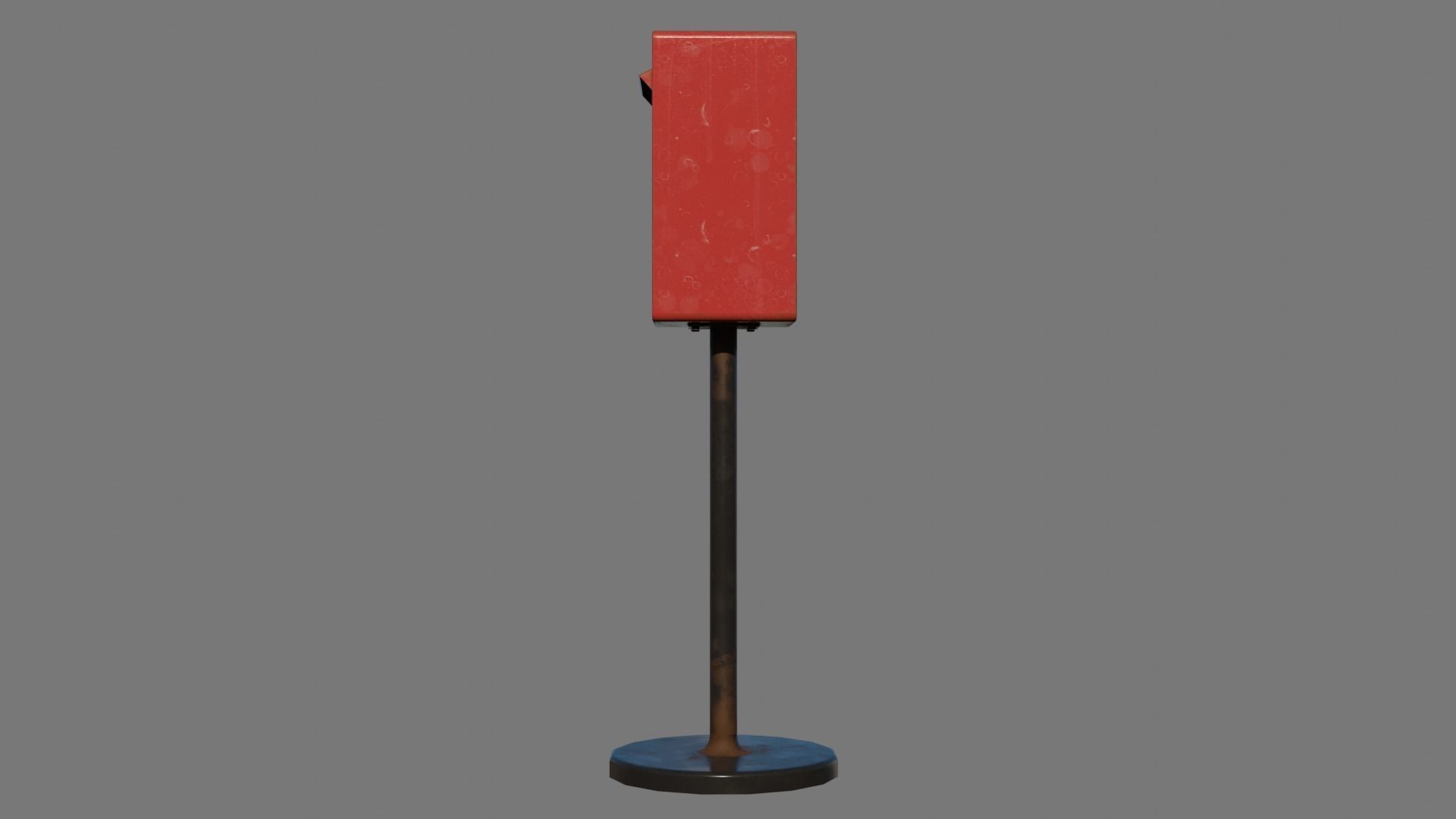 Royal Mailbox Low-poly 3D model_9
