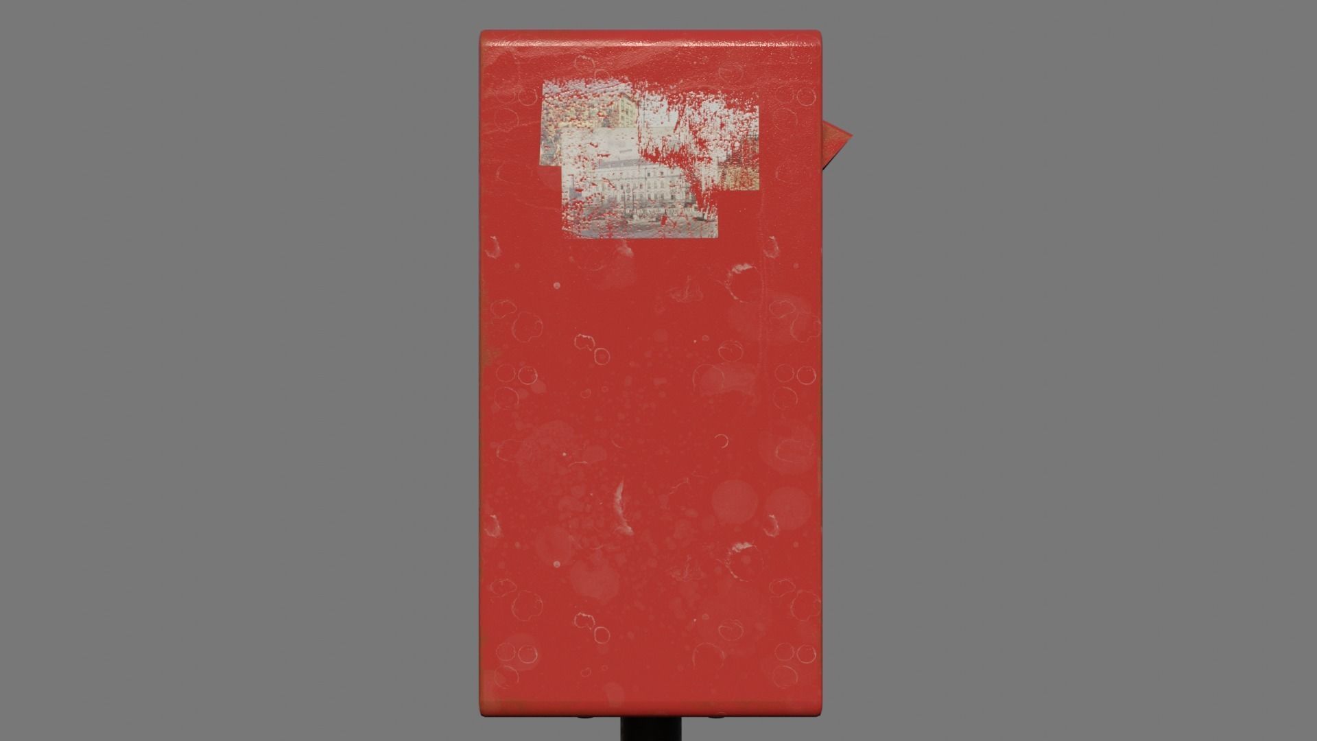 Royal Mailbox Low-poly 3D model_19