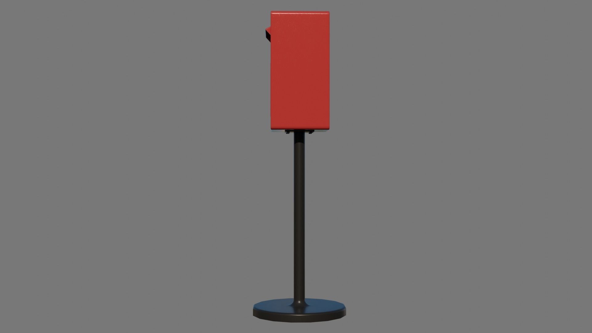 Royal Mailbox Low-poly 3D model_10