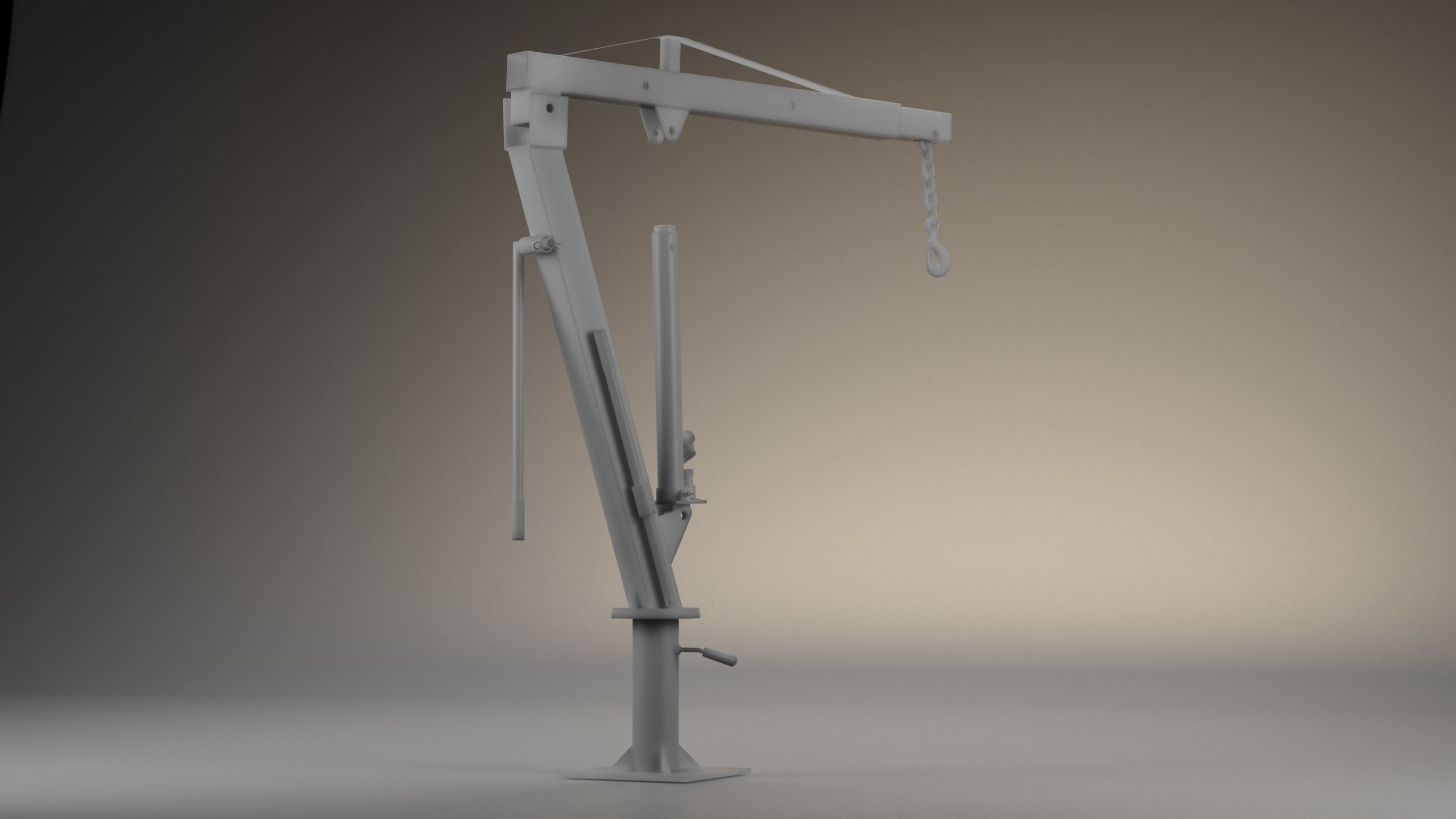 Hydraulic Crane - truck - 3D MODEL 3D model_3