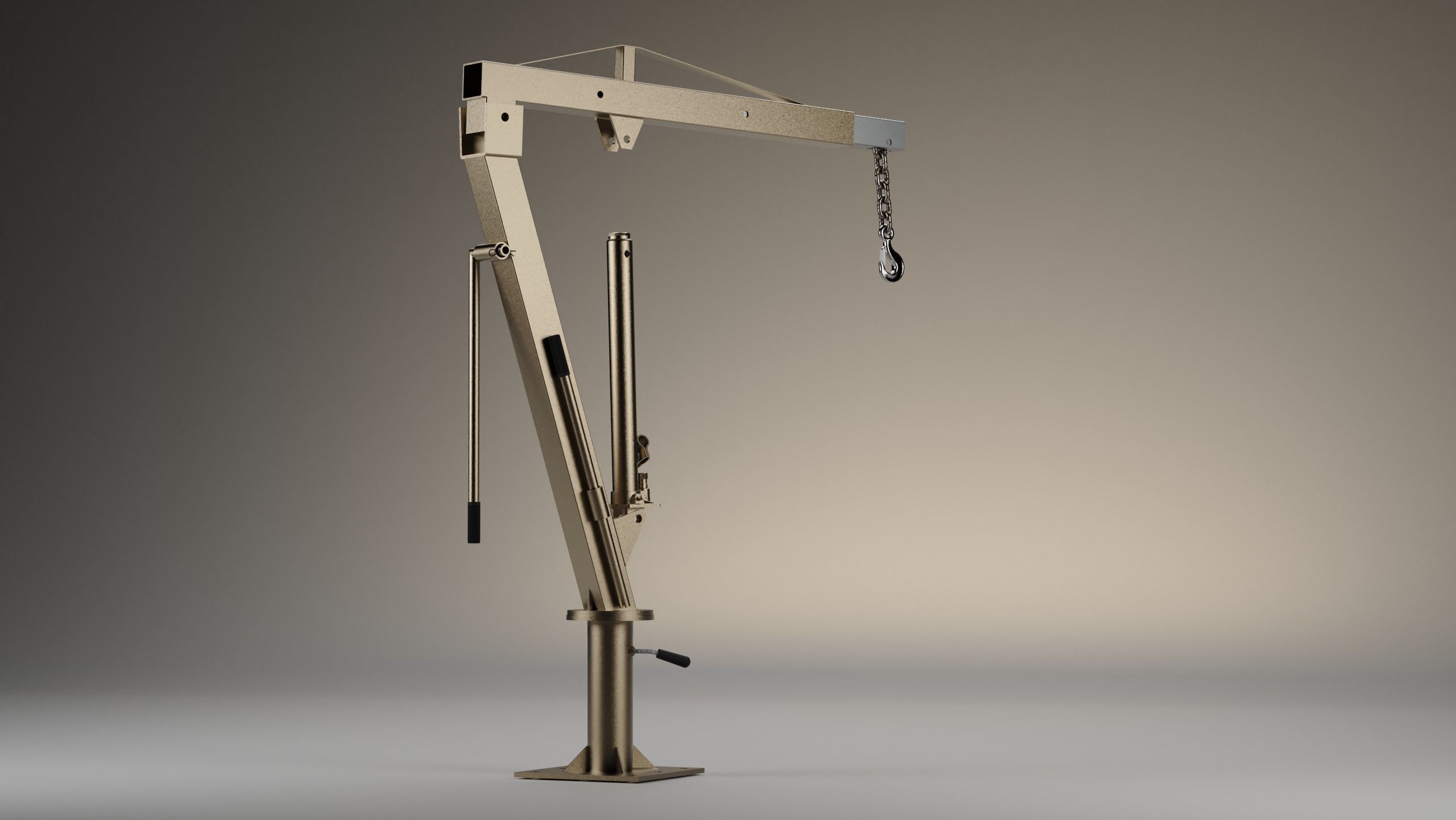 Hydraulic Crane - truck - 3D MODEL 3D model_2
