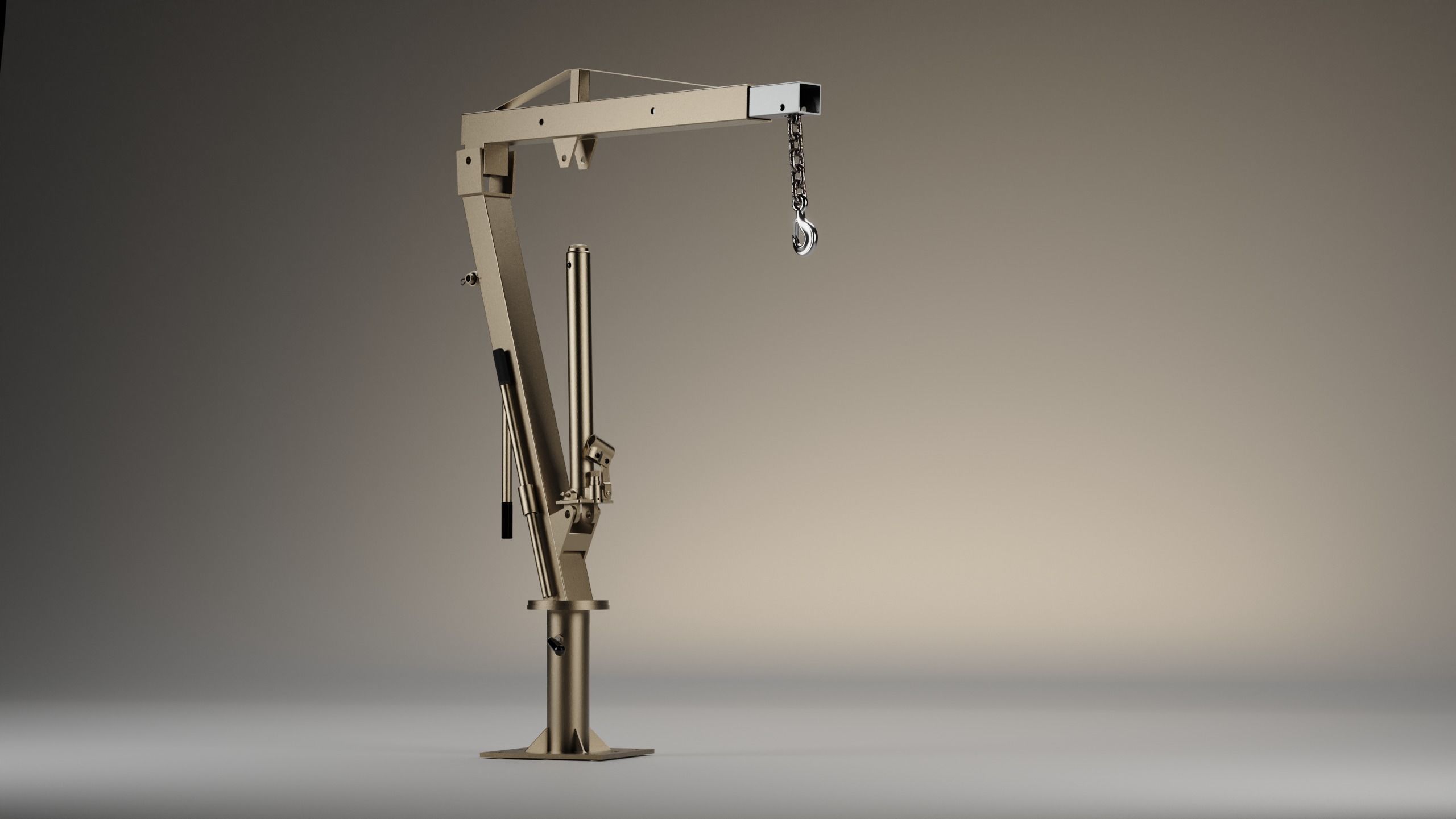 Hydraulic Crane - truck - 3D MODEL 3D model_5