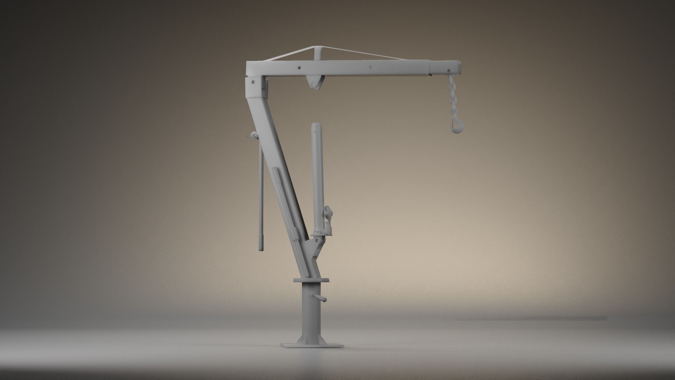Hydraulic Crane - truck - 3D MODEL 3D model_13