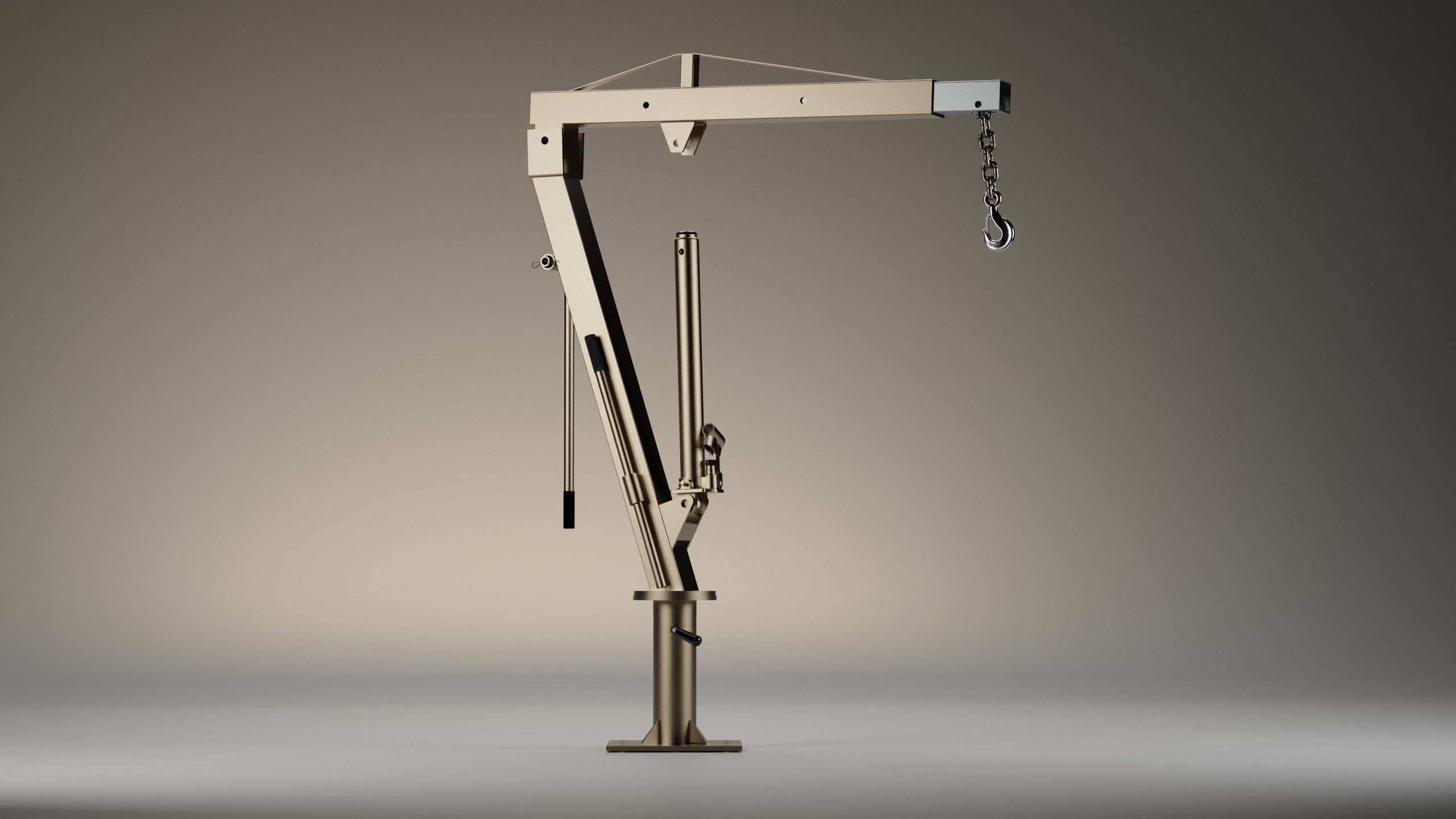 Hydraulic Crane - truck - 3D MODEL 3D model_4