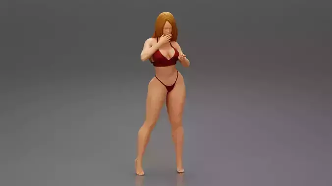 Fashion Woman Summer With long hair