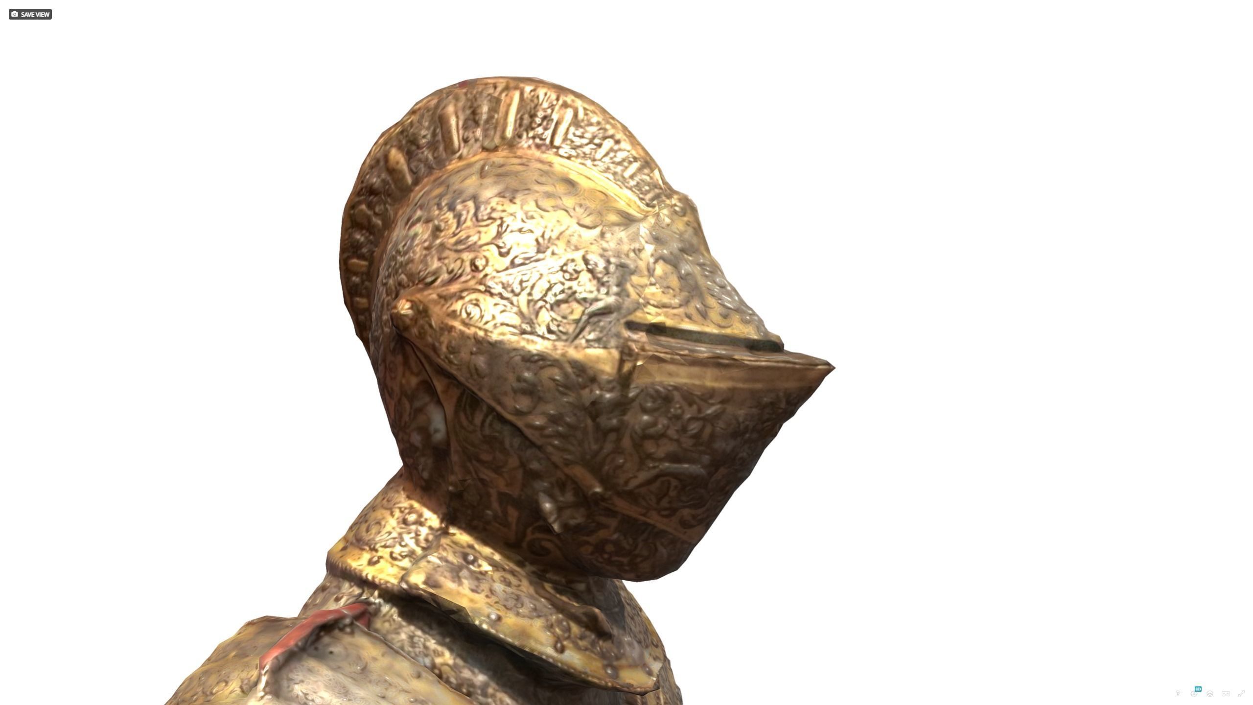 Decorative Knight Armor Suit Scan Free 3D model_5