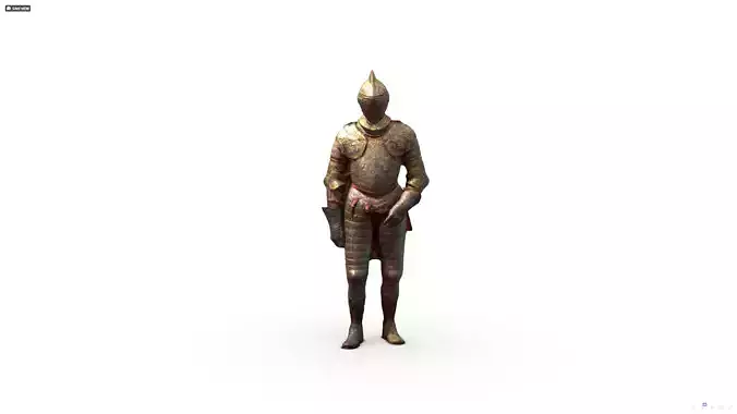 Decorative Knight Armor Suit Scan Free 3D model