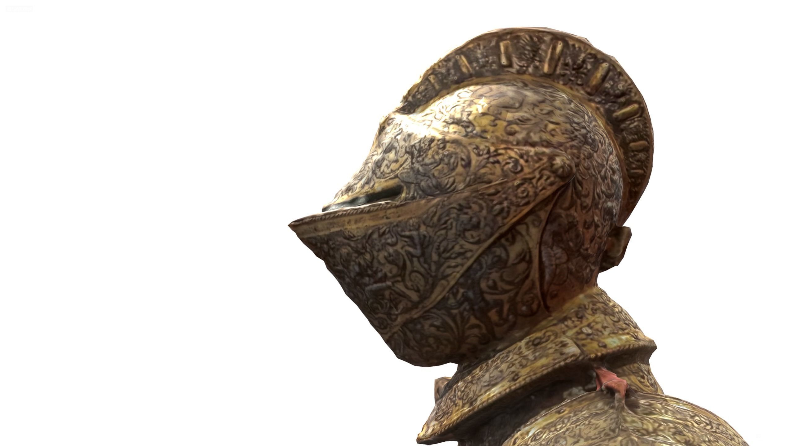 Decorative Knight Armor Suit Scan Free 3D model_7