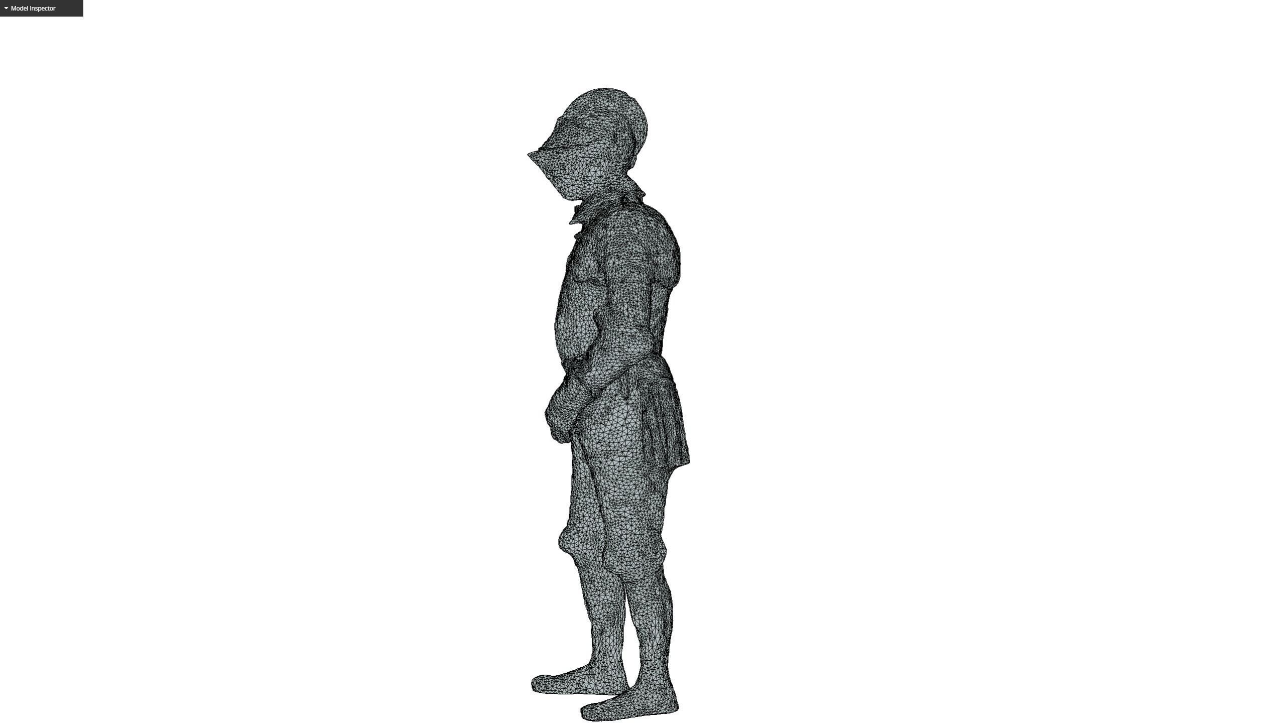 Decorative Knight Armor Suit Scan Free 3D model_14